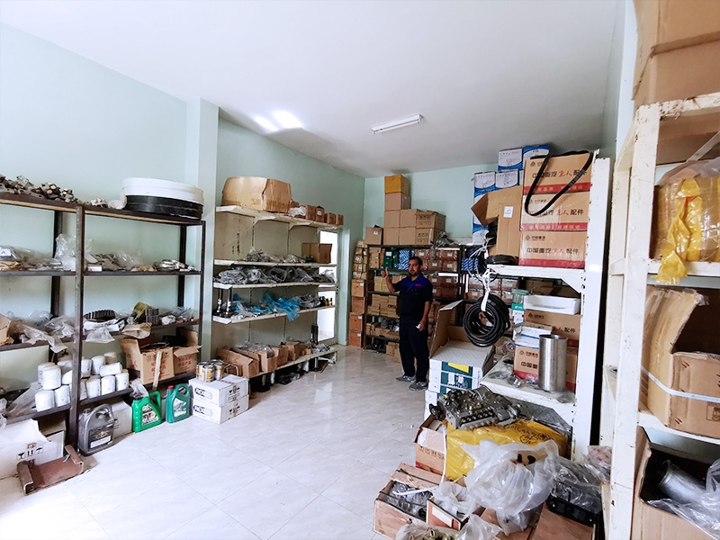 Spare parts warehouse of SIMA SARL