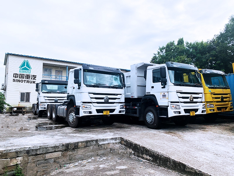 The show room of SINO ERA LIMITED is located in Dar es salaama with all kinds of trucks and trailers,spare parts and after sales maintenance.