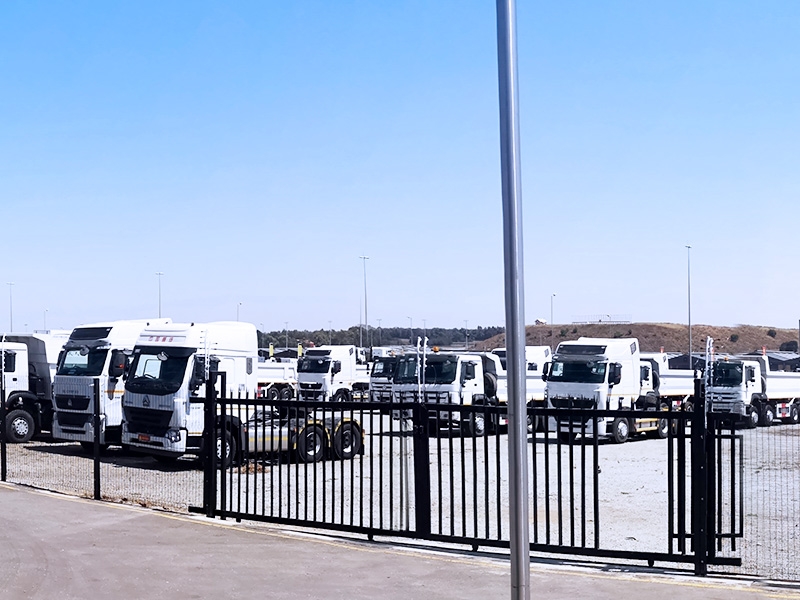 Truck storage yard